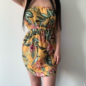 Tropical Bustier dress